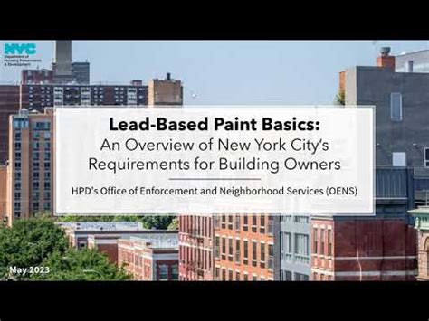 nyc lead based paint requirements